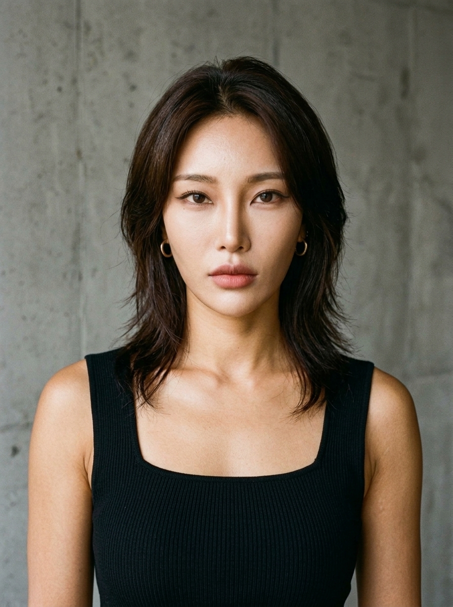 정면 내추럴 샷