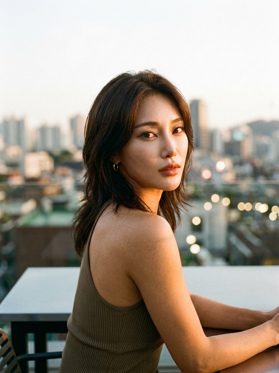 측면 시선 앵글