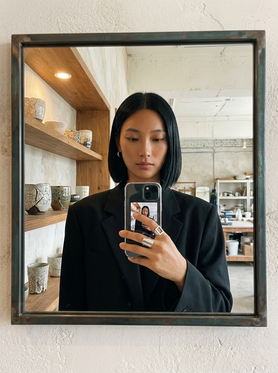 미러 셀피 샷