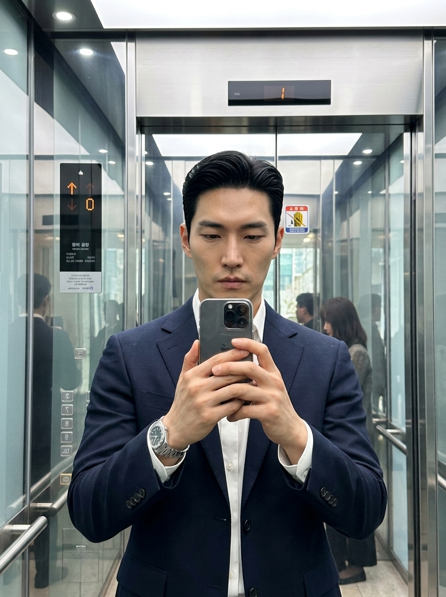미러 셀피 샷