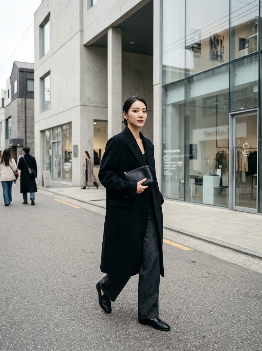 전신 OOTD 스타일