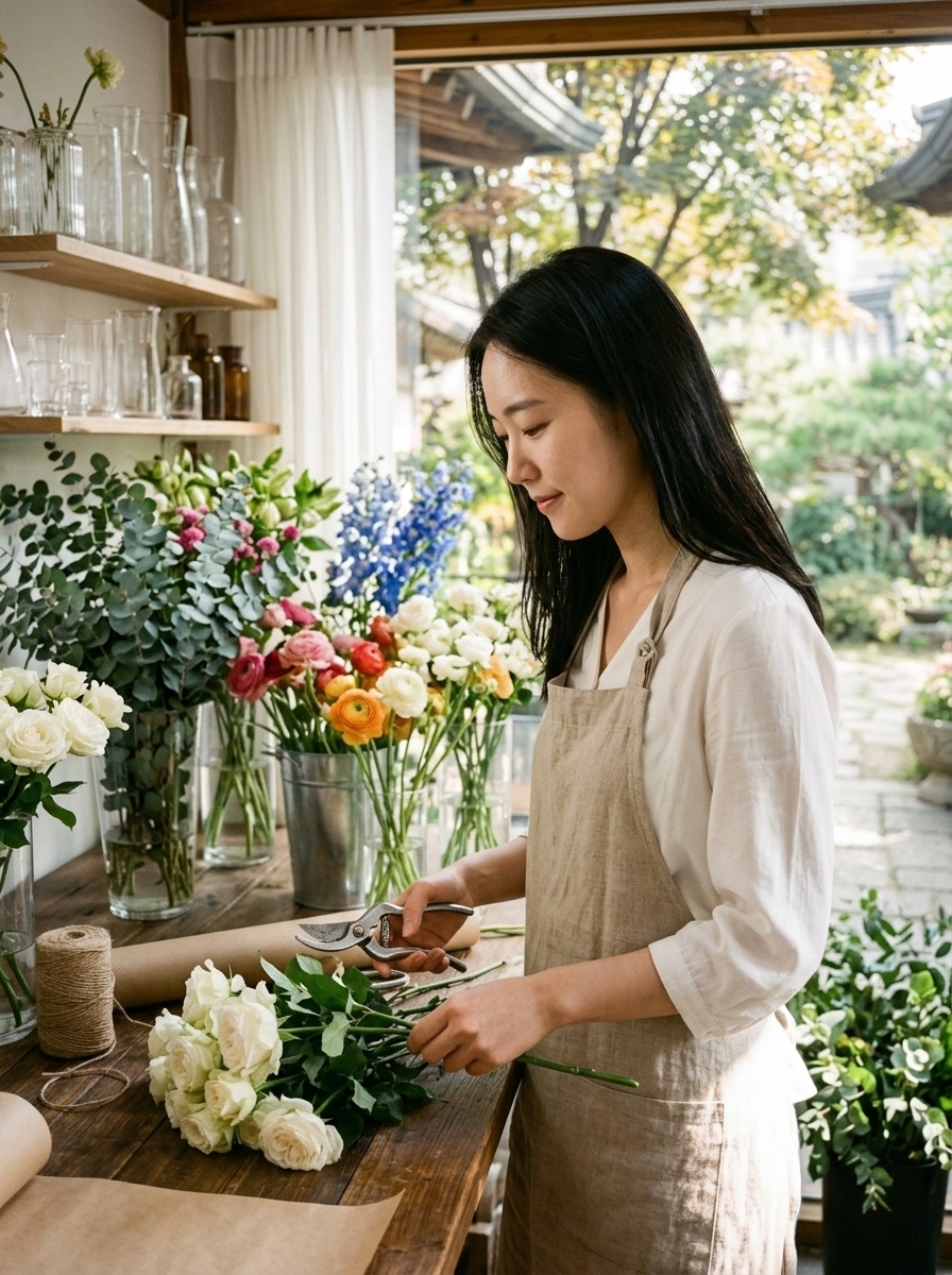 측면 시선 앵글
