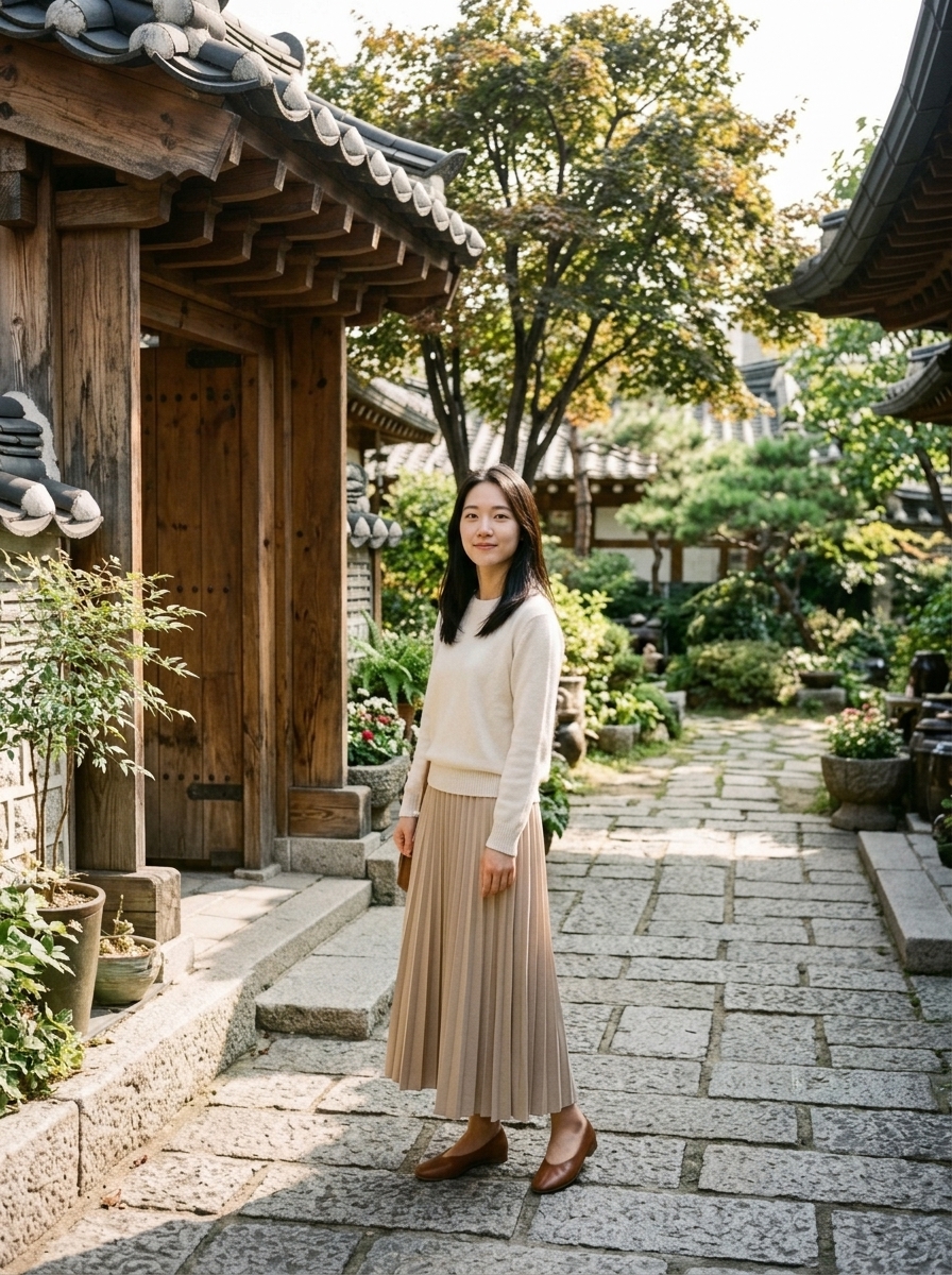 전신 OOTD 스타일