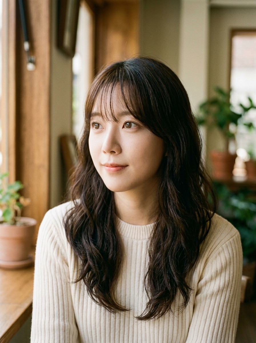 측면 시선 앵글