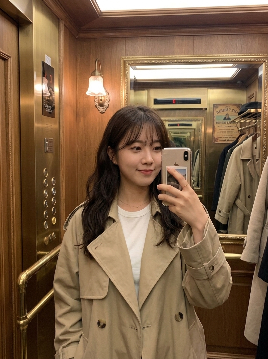 미러 셀피 샷